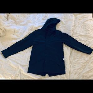 RAINS Men’s rain jacket (S) (Navy blue)
